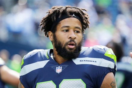 Seattle Seahawks free safety Earl Thomas stands on the field during warmups before an NFL football game against the Dallas Cowboys, in Seattle
Cowboys Seahawks Football, Seattle, USA - 23 Sep 2018