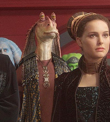 Editorial use only. No book cover usage.Mandatory Credit: Photo by Lucasfilm/Fox/Kobal/Shutterstock (5886234c)Jimmy Smits, Ahmed Best, Natalie Portman, Rose Byrne, Jay Laga'AiaStar Wars Episode II - Attack Of The Clones - 2002Director: George LucasLucasfilm/20th Century FoxUSAScene StillScifiEpisode II / 2Star wars: Episode II - L'attaque des clones