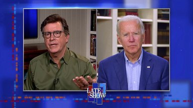 Joe Biden, Stephen Colbert