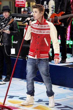 Justin Bieber NBC 'Today Show' Seri Konser Toyota, New York, Amerika - 23 Nov 2011