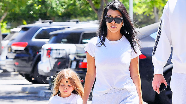 Kourtney Kardashian Shows Son Reigns Long Hair In New Pics Hollywood Life 9010