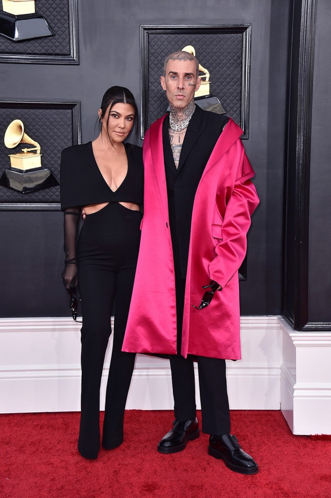 Kourtney Kardashian & Travis Barker At The 2022 Grammys