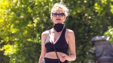 Melanie Griffith Wears Sports Bra During Beverly Hills Walk