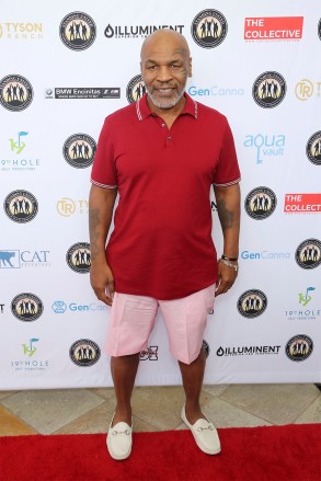 Mike Tyson attends the Mike Tyson Standing United and the Tyson Ranch Celebrity Golf Tournament, in Dana Point, Calif
Mike Tyson, Standing United and the Tyson Ranch Celebrity Golf Tournament, Dana Point, USA - 02 Aug 2019