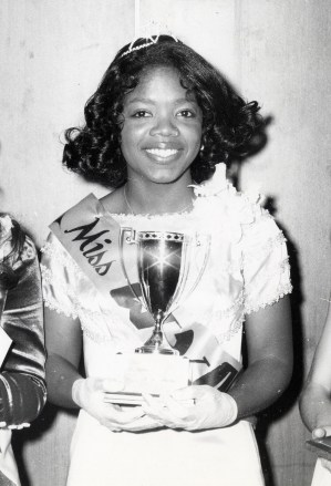 Oprah Winfrey wins the title of Miss Fire Prevention in her hometown of Nashville Oprah Winfrey - 1971