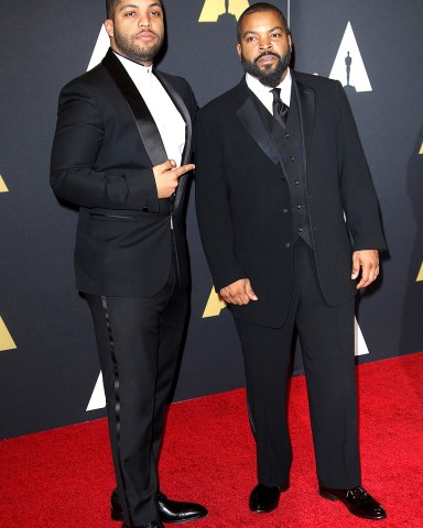 O'Shea Jackson Jr and Ice Cube7th Annual AMPAS Governors Awards, Arrivals, Los Angeles, America - 14 Nov 2015