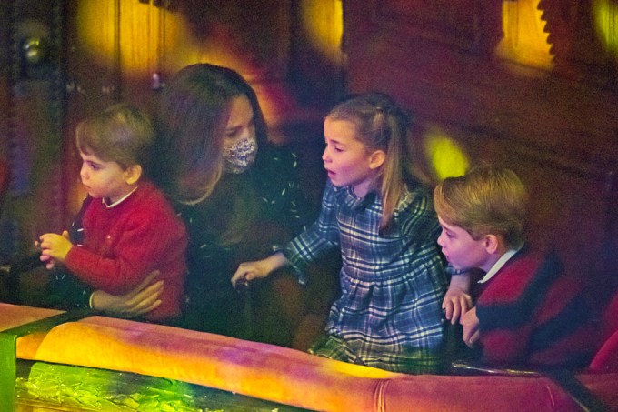 Kate Middleton & Her 3 Kids At The Theatre