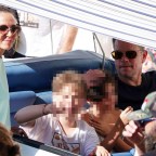 Matt Damon Wife Kids Stroll Capri BG