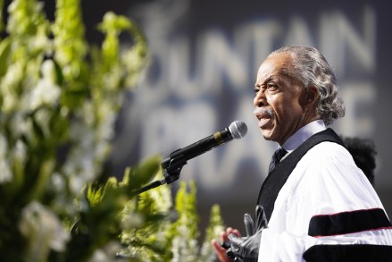 The Rev. Al Sharpton speaks during a funeral service for George Floyd at The Fountain of Praise church, in Houston
George Floyd Funeral, Houston, United States - 09 Jun 2020