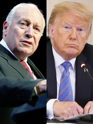 Dick Cheney and Donald Trump