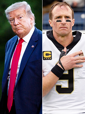 Donald Trump, Drew Brees