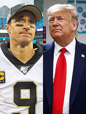 Drew Brees and Donald Trump