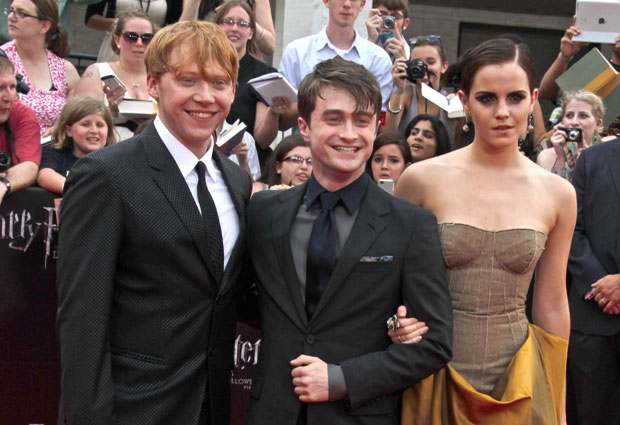 Rupert Grint, Daniel Radcliffe, Emma Watson