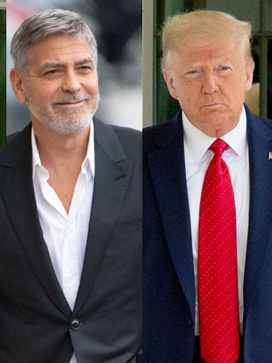 George Clooney and Donald Trump