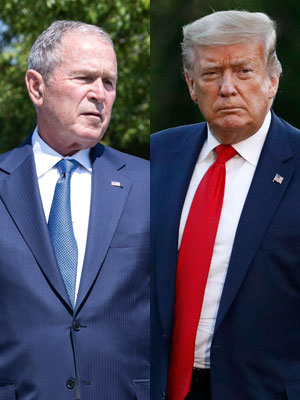 George W. Bush and Donald Trump