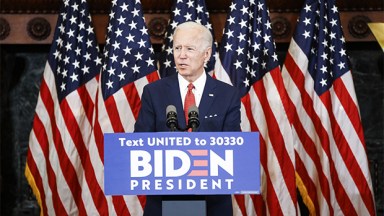 Joe Biden at a campaign rally