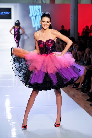 Kendall Jenner walks the runway at the Just Dance 4 show during Fashion Week on Tuesday Sept. 11, 2012, in New York. (Photo by Charles Sykes/Invision for Ubisoft/AP Images)