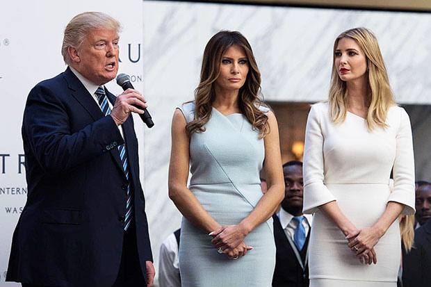 Donald Trump Melania Trump Ivanka Trump