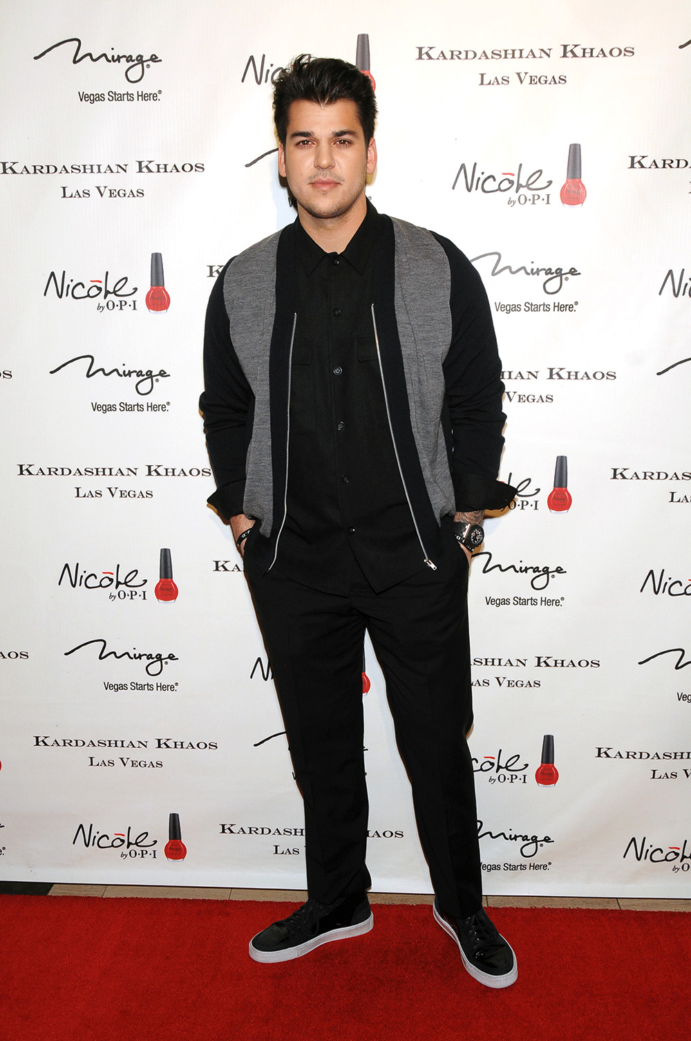 rob Kardashian Khaos store opening