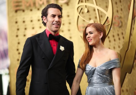 Sacha Baron Cohen and Isla Fisher
71st Annual Primetime Emmy Awards, Arrivals, Microsoft Theatre, Los Angeles, USA - 22 Sep 2019