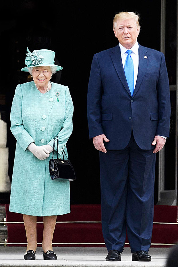 Queen Elizabeth and Donald Trump