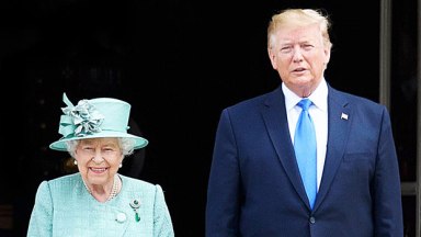 Queen Elizabeth and Donald Trump