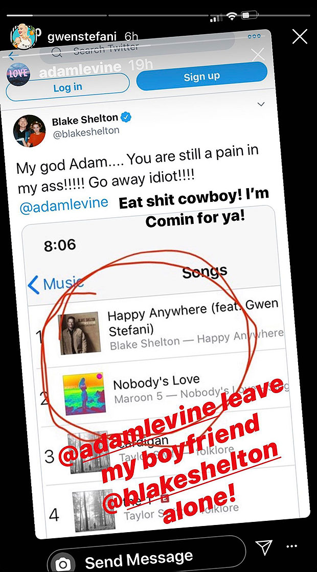 Gwen Stefani's IG story