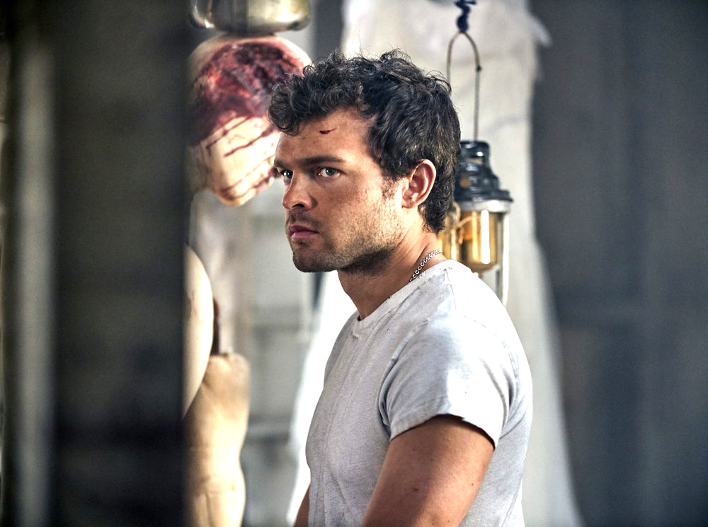 BRAVE NEW WORLD -- "Pilot" Episode 101 -- Pictured: Alden Ehrenreich as John the Savage -- (Photo by: Steve Schofield/Peacock)