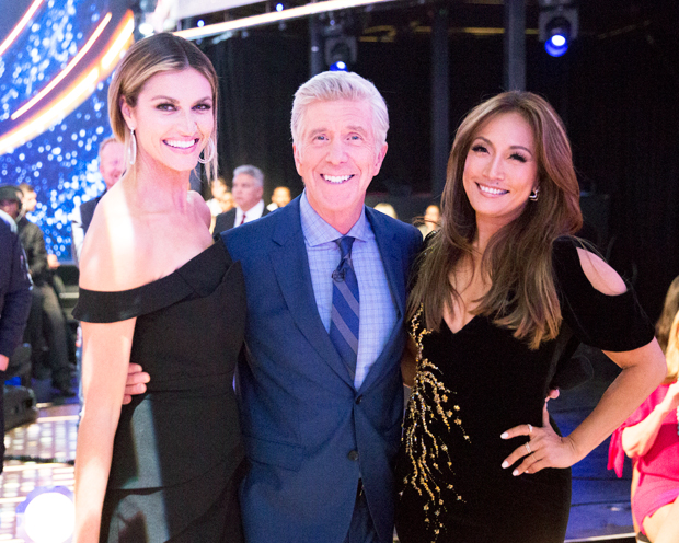 erin andrews, tom bergeron, carrie ann inaba