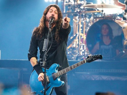 Dave Grohl with Foo Fighters performs during the DIRECTV Super Saturday Night at Atlantic Station on Saturday, February 2, 2019, in Atlanta. (Photo by Robb Cohen/Invision/AP)