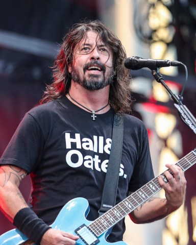 Dave Grohl of the Foo Fighters performs at Pilgrimage Music and Cultural Festival at The Park at Harlinsdale on Sunday, Sept. 22, 2019, in Franklin, Tenn. (Photo by Al Wagner/Invision/AP)