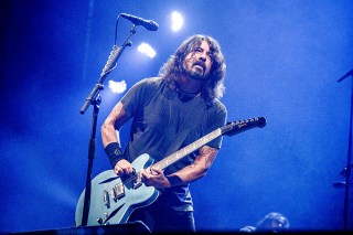 Dave Grohl of the Foo Fighters performs at Bourbon and Beyond Music Festival at Kentucky Exposition Center on Friday, Sept. 20, 2019, in Louisville, Ky. (Photo by Amy Harris/Invision/AP)