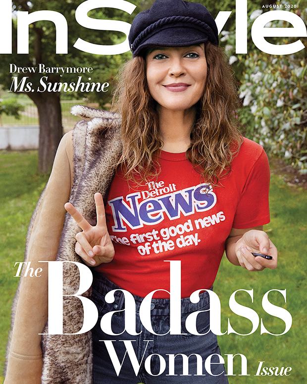Drew Barrymore InStyle August 2020 