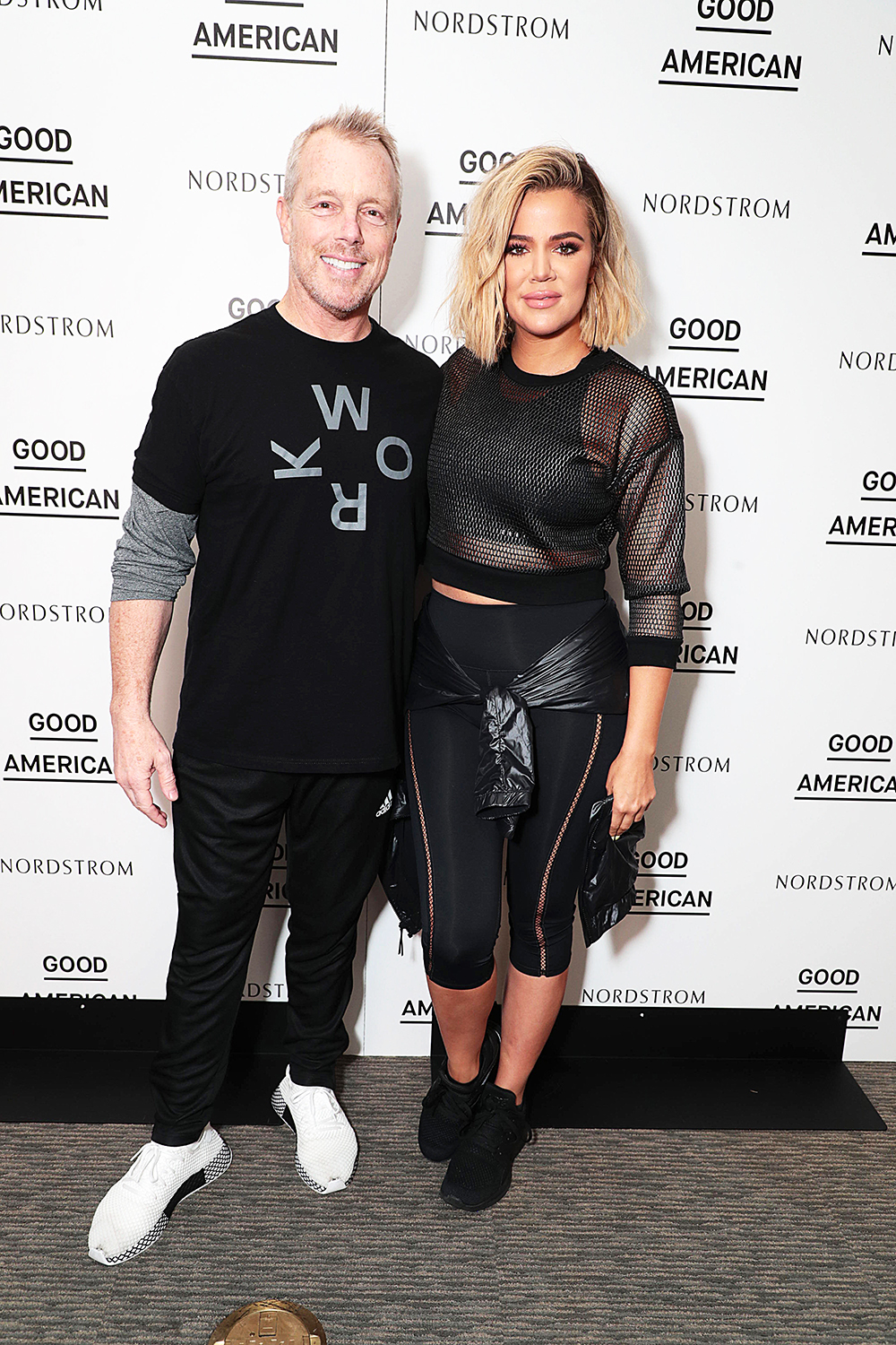 Khloe Kardashian, Emma Grede and Gunnar Peterson celebrate the launch of Good American Activewear on the rooftop of Nordstrom Downtown Seattle, Seattle, USA - 03 August 2018