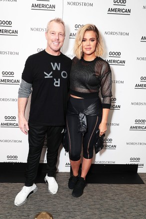 Gunnar Peterson and Khloe Kardashian
Khloe Kardashian, Emma Grede and Gunnar Peterson celebrate the launch of Good American Activewear on the rooftop of Nordstrom Downtown Seattle, Seattle, USA - 03 August 2018