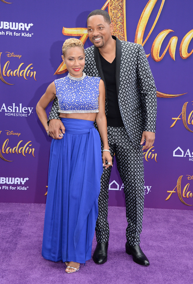 Jada Pinkett-Smith & Will Smith at 'Aladdin' premiere