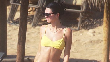 Kendall Jenner in a yellow bikini