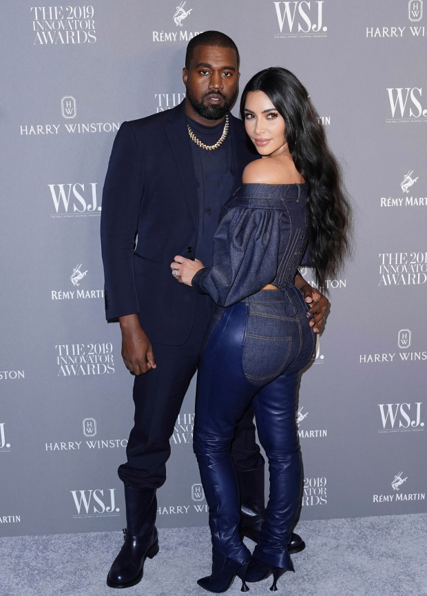 Kanye West and Kim Kardashian