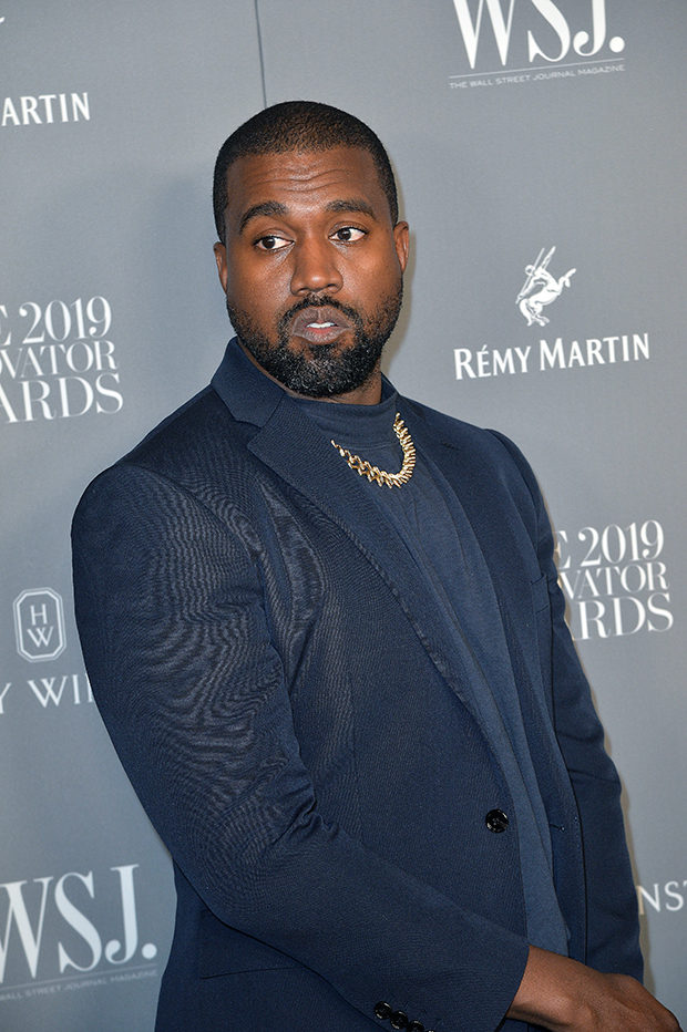Kanye West on the red carpet