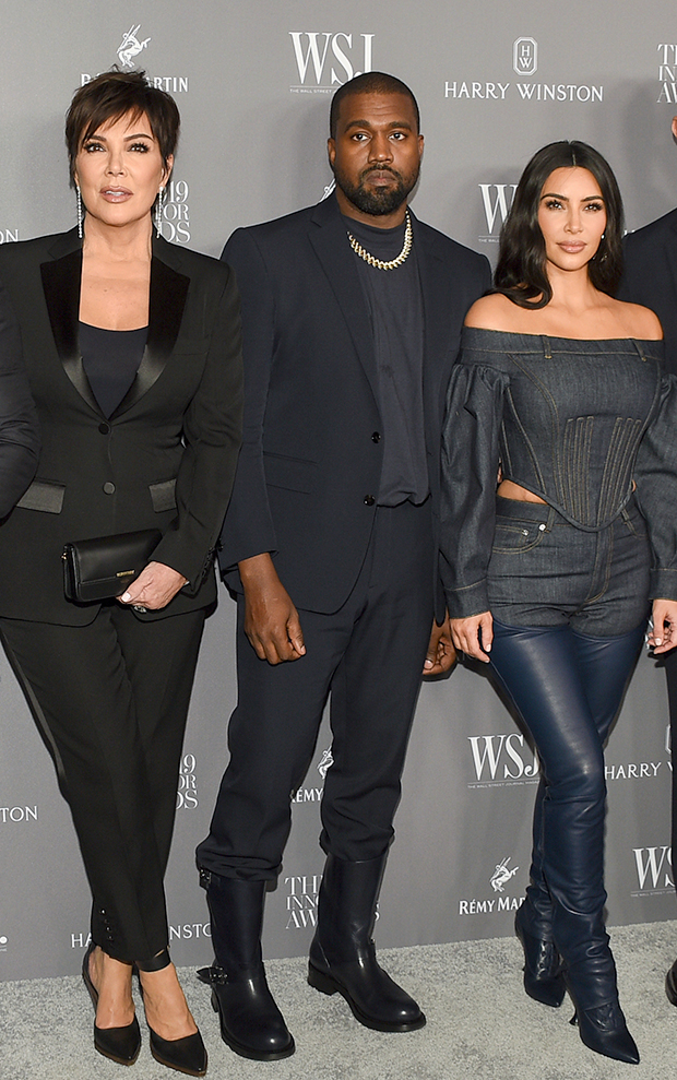 Kris Jenner Kanye West Kim Kardashian 