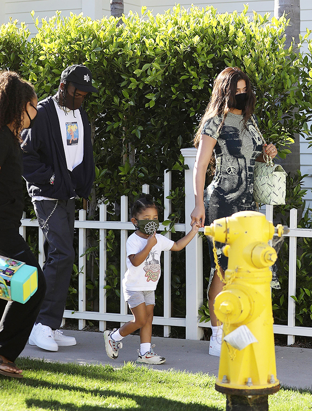 Travis Scott, Kylie Jenner, Stormi Webster