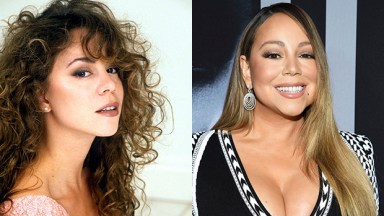 Mariah Carey's hair then & now