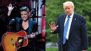 Natalie Maines and Donald Trump