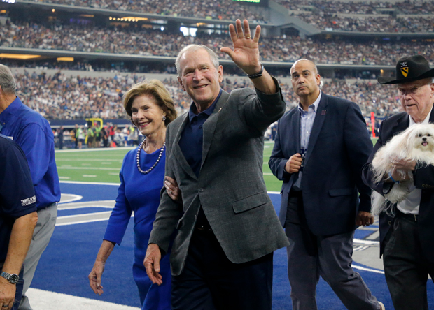 George W. Bush and wife Laura