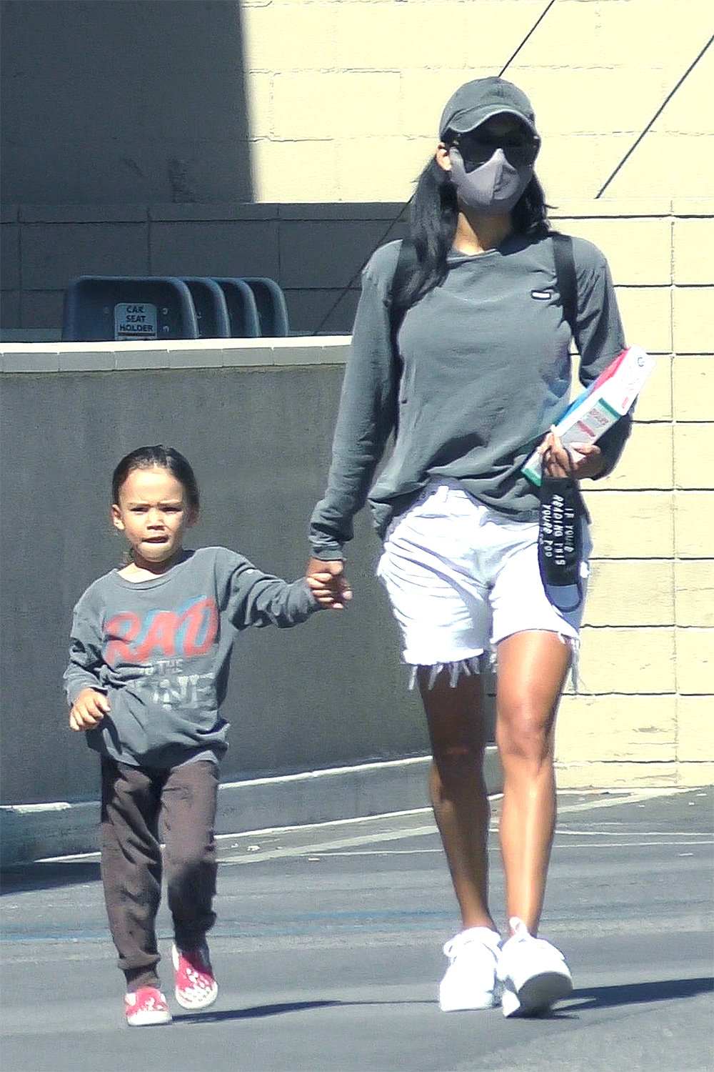 Los Feliz, CA Naya Rivera was last spotted out shopping at Albertson's grocery store with her son Josey Hollis. The Glee star has gone missing at a lake in Southern California. Rivera, 33, vanished from Lake Piru in Ventura County on Wednesday evening after she had rented a boat and was presumed to have gone swimming. Her son was found on the boat hours later sleeping. Ventura County Sheriff's Department will deploy divers and air units this morning as they continue to search for Rivera.Pictured: Naya Rivera, Josey Hollis Dorsey