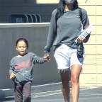 *EXCLUSIVE* Naya Rivera is seen with son Josey on July 3rd at Albertson's. Glee actress has gone missing at a lake in California