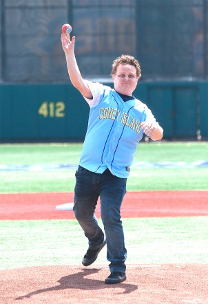 NEW YORK, NY - JULY 22: Actor Patrick Renna, who played the character Hamilton Porter in the movie classic "The Sandlot" visits MCU Park in Brooklyn, New York on July 22, 2018 on "The Sandlot's" 25th anniversary. Photo Credit: George Napolitano/MediaPunch /IPX