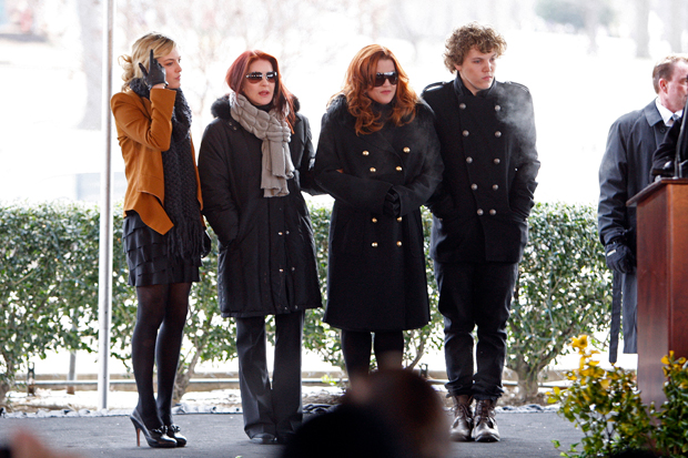 Riley Keough, Lisa Marie Presley, Priscilla Presley, Benjamin Keough