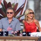 Regis and Kelly film poolside in sunny Miami