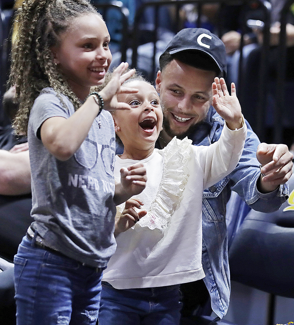 Steph Curry,Riley Curry,Ryan Curry